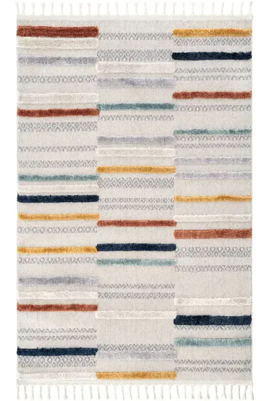 Palazzo 01 Multy Bukle Salon Gilami Tuk bermaydigan Oshxona Gilami Bolalar Xonasi Gilami Koridor Kesma Yo'lak - Multi - 3