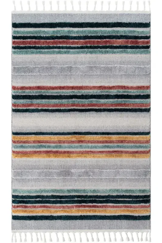 Palazzo 02 Multy Boucle Rug Living Room Carpet Non-Shedding Kitchen Rug Kids Room Carpet Hallway Runner-Multi 2 - 1