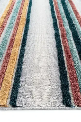 Palazzo 02 Multy Boucle Rug Living Room Carpet Non-Shedding Kitchen Rug Kids Room Carpet Hallway Runner-Multi 2 - 6