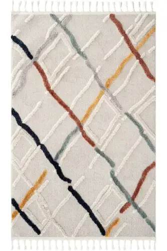 Palazzo 03 Multy Bukle Salon Gilami Tuk bermaydigan Oshxona Gilami Bolalar Xonasi Gilami Koridor Kesma Yo'lak - Multi 3 - 2