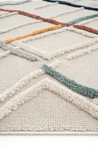 Palazzo 03 Multy Букле Салонный Ковер Не Линяет Кухонный Ковер Детский Ковер Коридорный Отрезной Коврик-Мульти 3 - 7