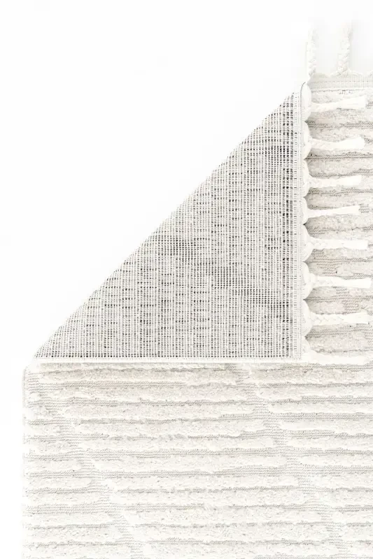 Palazzo 08 Cream Boucle Living Room Carpet Non-Shedding Kitchen Carpet Kids Room Carpet Hallway Runner Rug-Cream - 4