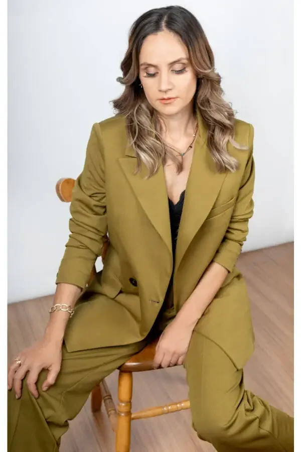 Palazzo Oversize Women's Suit Dress - 4