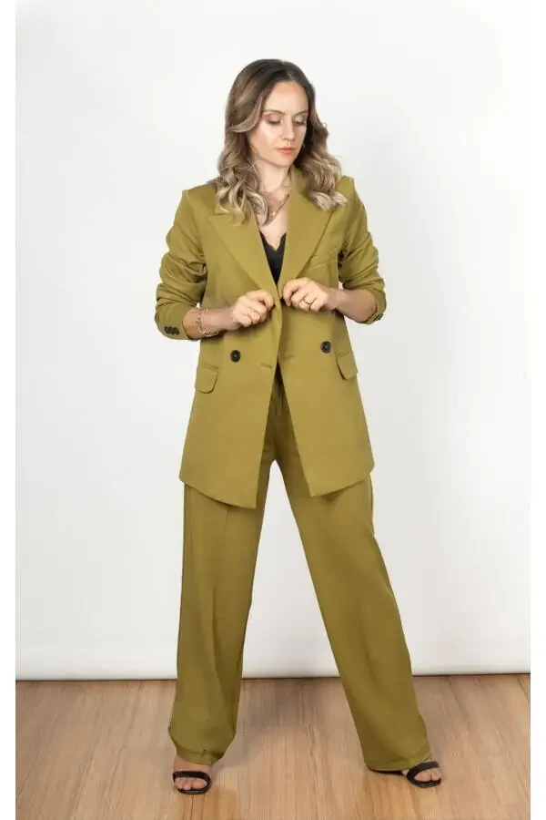 Palazzo Oversize Women's Suit Dress - 6