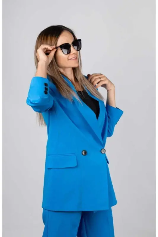 Palazzo Suit-blue - 3