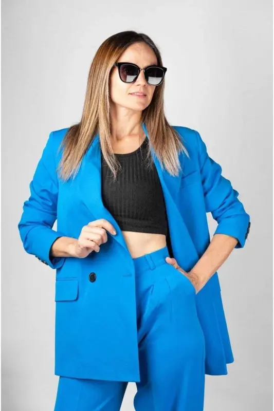 Palazzo Suit-blue - 4