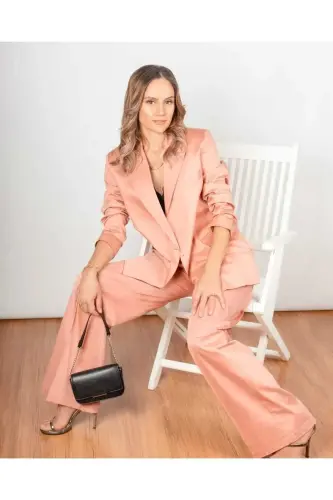 Palazzo Women's Suit-Beige - GARAMAK (1)