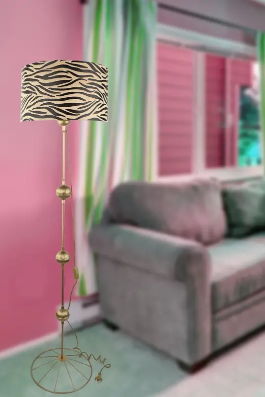 Palermo Floor Lamp Antique No: 12-Patterned 5 - 1