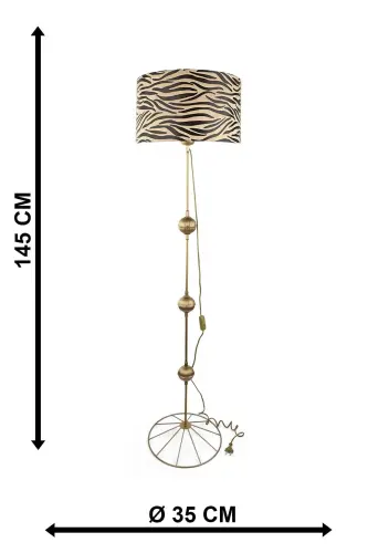 Palermo Floor Lamp Antique No: 12-Patterned 5 - 4