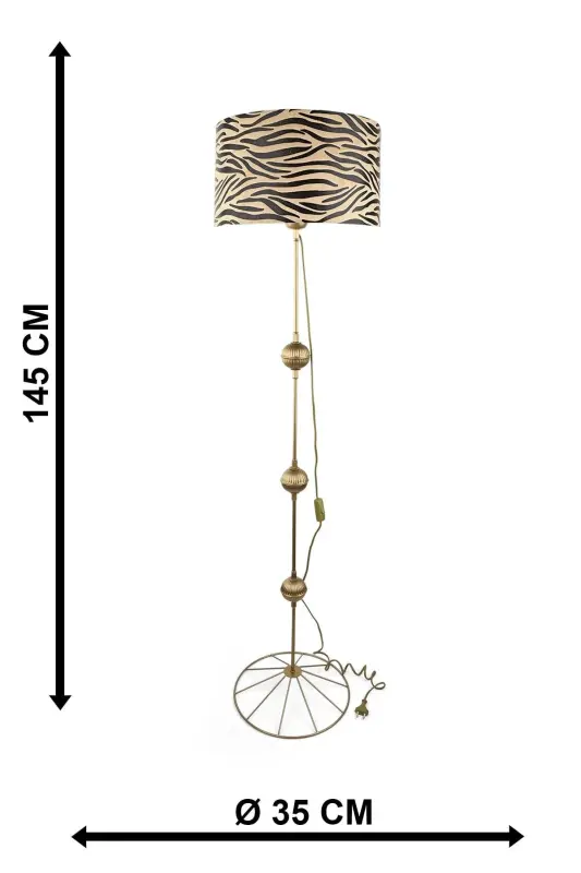 Palermo Floor Lamp Antique No: 12-Patterned 5 - 4