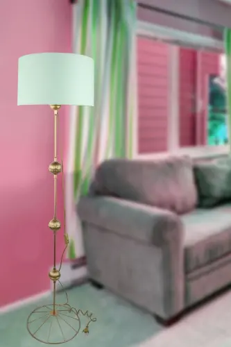 Palermo Floor Lamp Antique No: 14-Water Green 