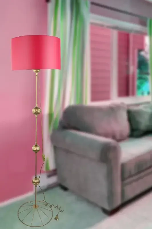 Palermo Floor Lamp Antique No: 18-Dark Pink - 1