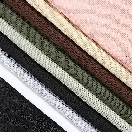 PALINDA Ayollar qisqa yengli, qovurg'ali, tor ko'ylagi, asosiy V-bo'yinli, ingichka futbolka toplamlari - 6