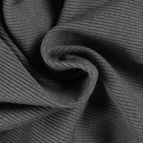 PALINDA Women's Short Sleeves Ribbed Fitted Shirt Basic V Neck Slim T Shirt Tops - 3