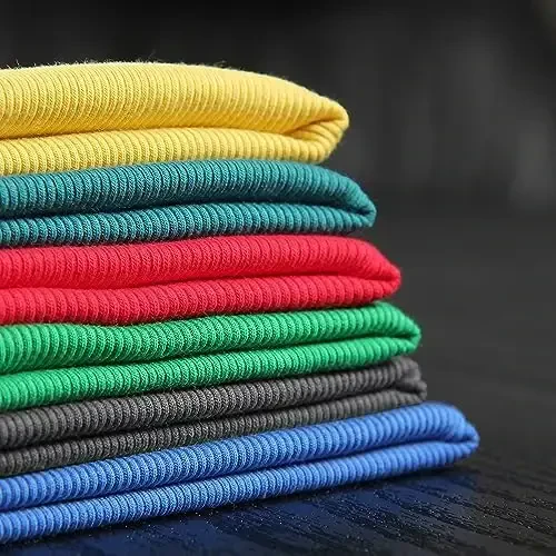 PALINDA Women's Short Sleeves Ribbed Fitted Shirt Basic V Neck Slim T Shirt Tops - 5