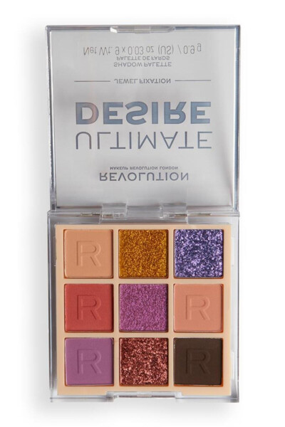 Палитра теней для век REVOLUTION ULTIMATE DESIRE JEWEL FIX - 9