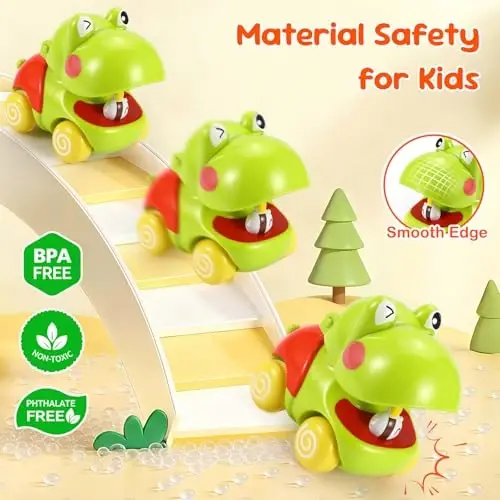 Palmatte Baby Toys 1 Year Old Boy: Infant Cars for Toddlers 1-3 Push and Go Car Baby Toys 18 Months Toddler Toy Age 1 2 3 Year Old Boys Toy Boy Gifts 1st First Birthday Gifts for 1-3 Boys Girls - 5