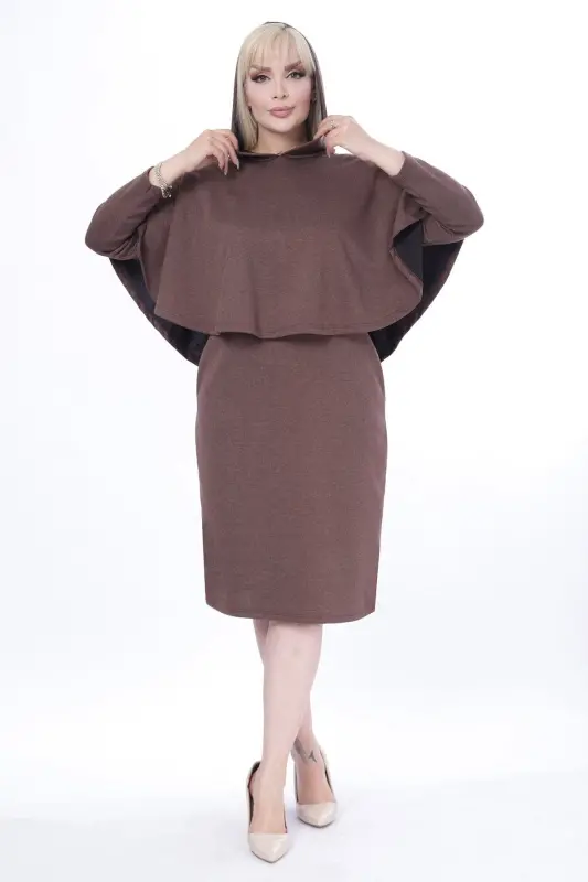 Пальто с карманами, зимнее платье из двух частей 4a-2441 - 1