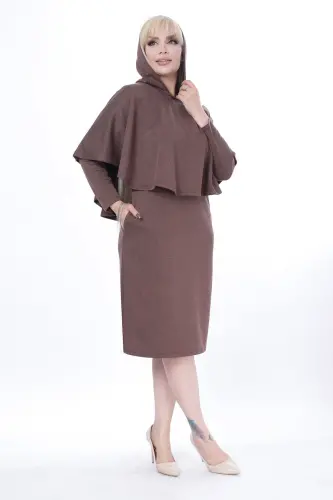 Пальто с карманами, зимнее платье из двух частей 4a-2441 - 6