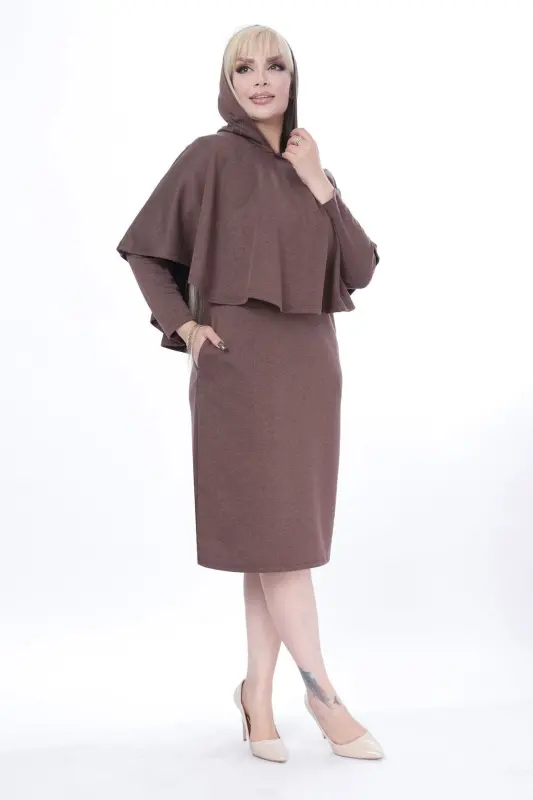 Пальто с карманами, зимнее платье из двух частей 4a-2441 - 6