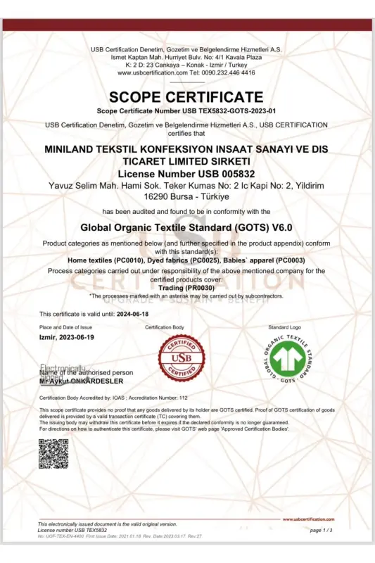 Pambuliq Organik 100% Paxtali Paypoqsiz Fermuarli Kombinezon - Qush Naqshli - 2