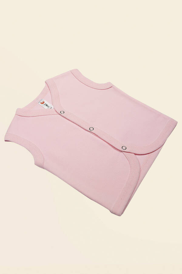 Havuç %100 Pamuk Bebek Yelek-Pembe - 2