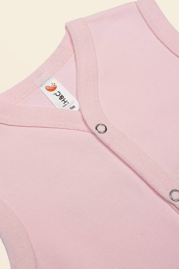 Havuç %100 Pamuk Bebek Yelek-Pembe - 3