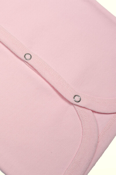 Havuç %100 Pamuk Bebek Yelek-Pembe - 4