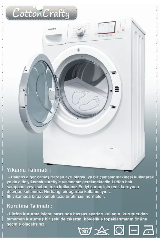 Pamuk Dokuma Banyo Paspası, Banyo Halısı Vera 60x100 Cm ANTRASİT - antrasit - 4