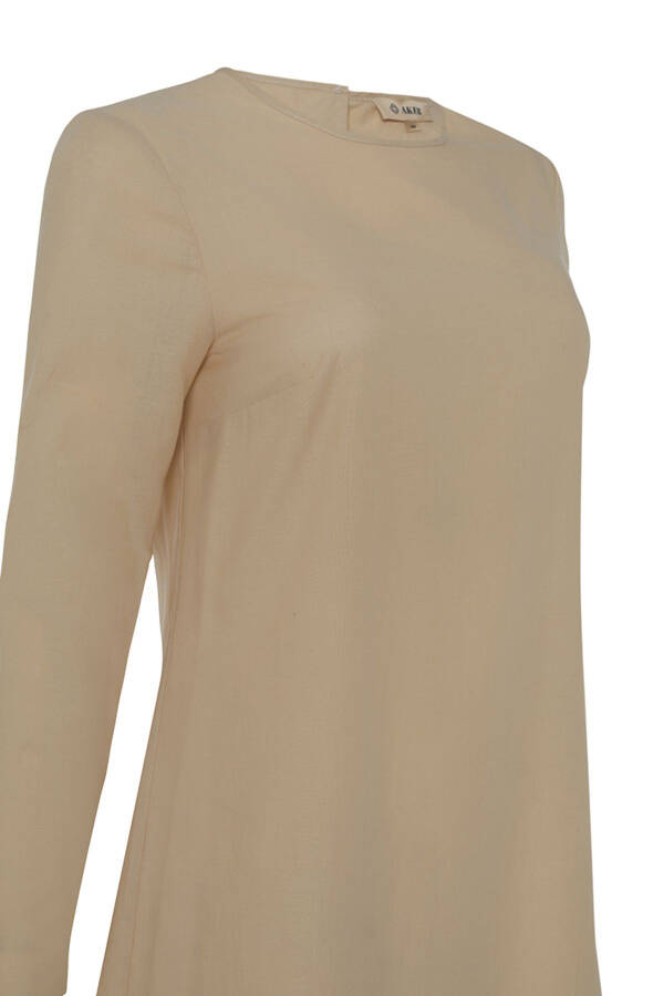Cotton Jüpon Tunik - Bej - 2