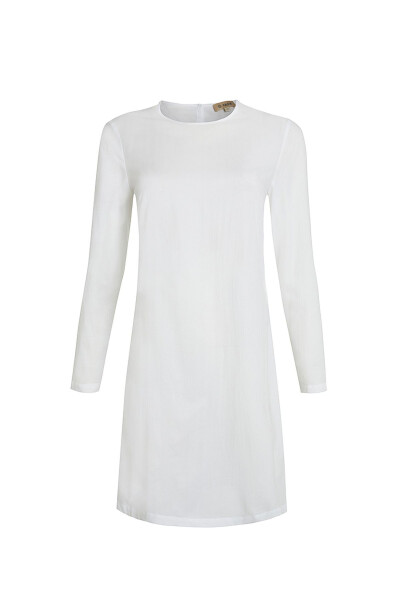 Cotton Jüpon Tunik - Beyaz 