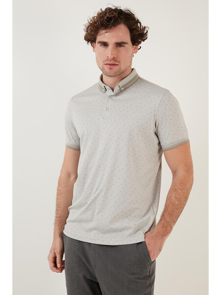 Pamuk Karışımlı Desenli Slim Fit Polo Tişört 646B3250 - 7