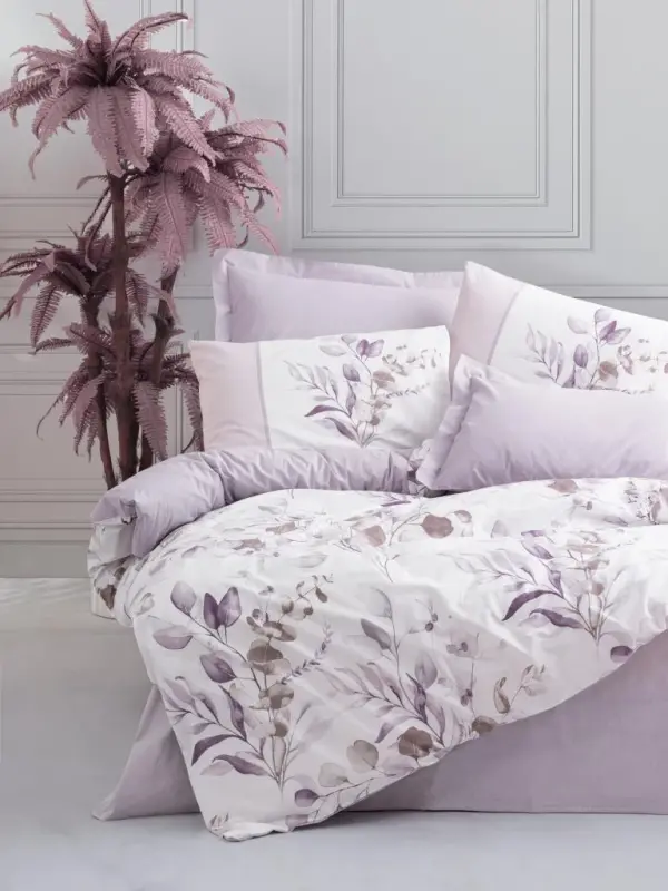 Cotton Box Çift Kişilik Nevresim Takımı Nadia Lila - 1