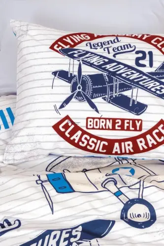 Cotton Box Genç Ranforce Nevresim Takımı Tek Kişilik Flying Gri - NEVRESIMDUNYASI (1)