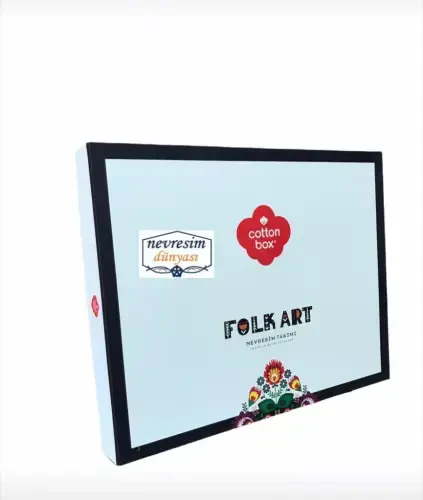 Cotton Box Folk Art Çift Kişilik Nevresim Takımı True Tarçın - 4