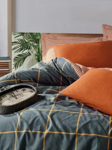 Cotton Box Modern Çift Kişilik Nevresim Takımı Stark Tarçın - NEVRESIMDUNYASI (1)