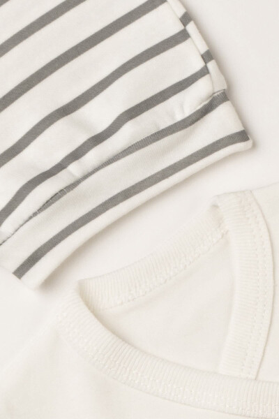 Pamuklu Ayıcıklı Süzene Nakışlı Pamuklu Lüx Yeni Doğan Hastane Çıkışı Zıbın Seti- Kutulu Ve Hediye - 4