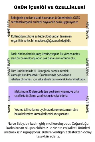 Pamuklu Bebek Body - 3'lü Teyze Seti - 5