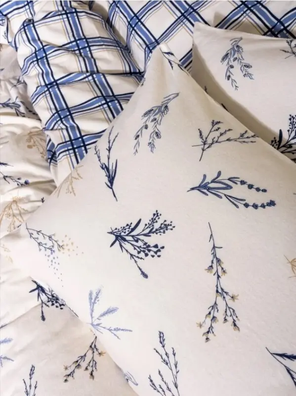 Cotton Box Flanel Nevresim Takımı Tek Kişilik Lavanid Mavi - 2