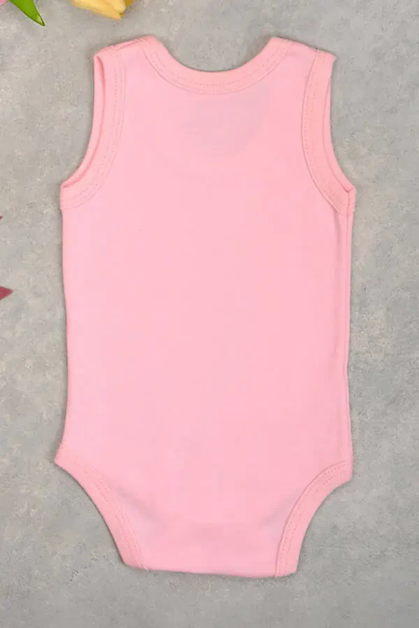 Pamuklu Bu Tatlılık Şaka Mı Baskılı Çıtçıt Body Zıbın-Pembe - 3