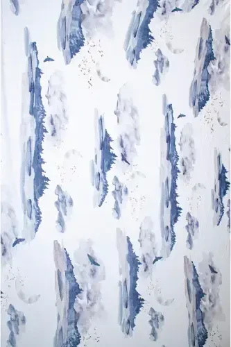 Pamuklu Çift Katlı Penye Kız-erkek Yenidoğan/bebek Kundak Battaniye 75x90 Cm/gökyüzü-MAVİ - 5