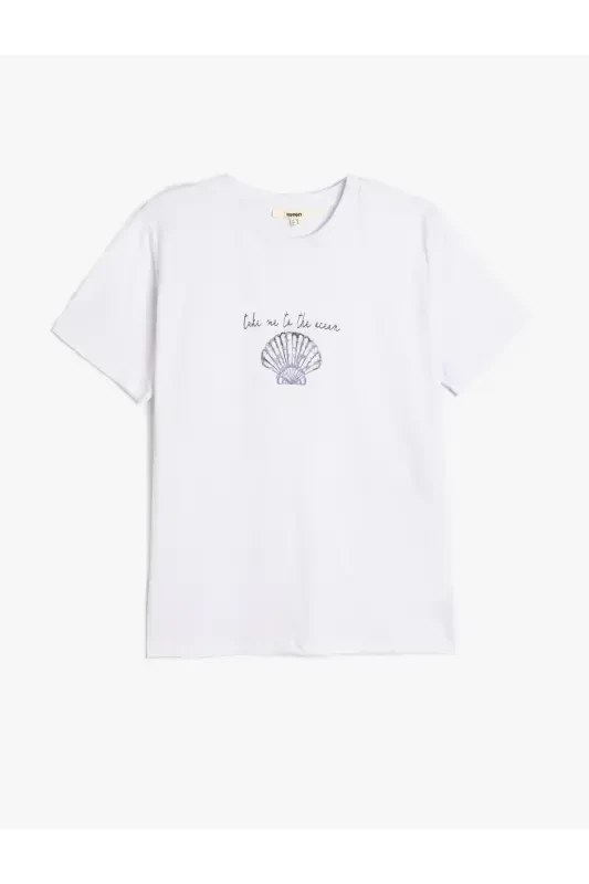 Kadın T-shirt 5SAK50127EK - KOTON