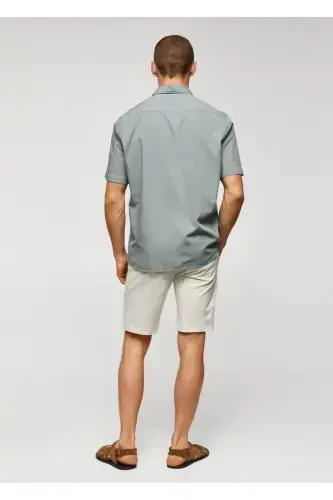 Pamuklu hafif tişört-Koyu Sarı - 4