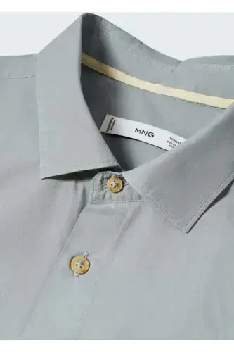 Pamuklu hafif tişört-Koyu Sarı - 5