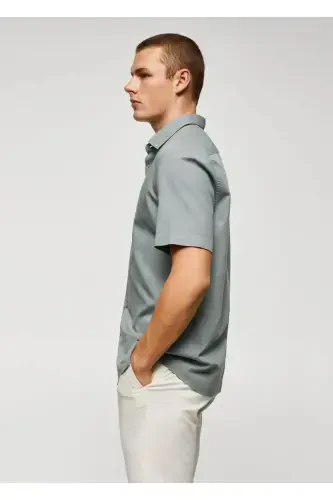 Pamuklu hafif tişört-Koyu Sarı - 7