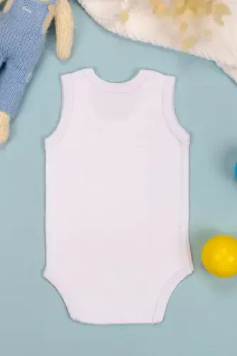 Pamuklu Halasının Tatlı Civcivi Baskılı Çıtçıt Body Zıbın-Beyaz - 2