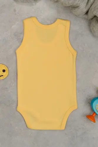 Pamuklu Halasının Tatlı Civcivi Baskılı Çıtçıt Body Zıbın-Sarı - GENEL MARKALAR (1)