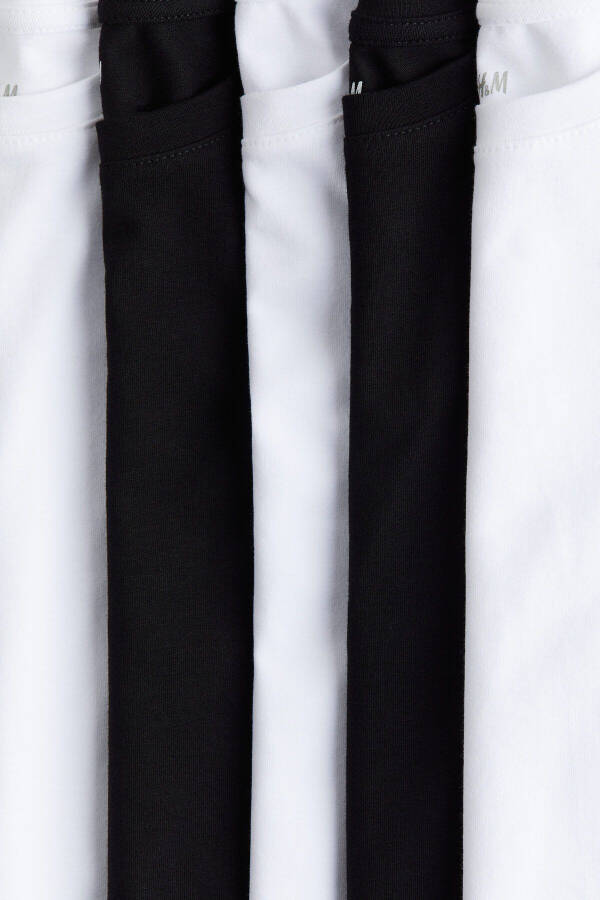 5’li Pamuklu Jarse Tişört - 2