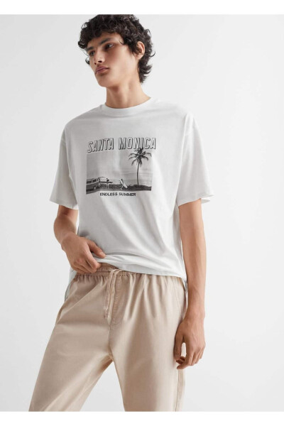 Pamuklu Jogger Pantolon-Bej - MANGO TEEN