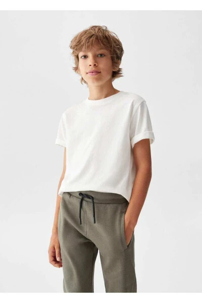 Pamuklu jogger pantolon - 1